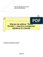 Lansarea Unui Produs Pe Piata Irlandei - Mierea de Albine Roua Florilor