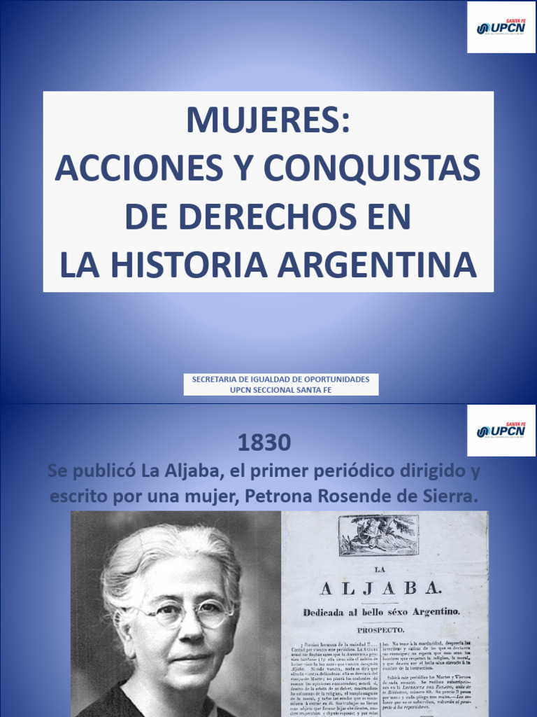 Conquistas de Derechos Femeninos en Argentina | PDF | Sufragio de las ...