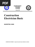 US Navy Course NAVEDTRA 14026 - Construction Electrician Basic