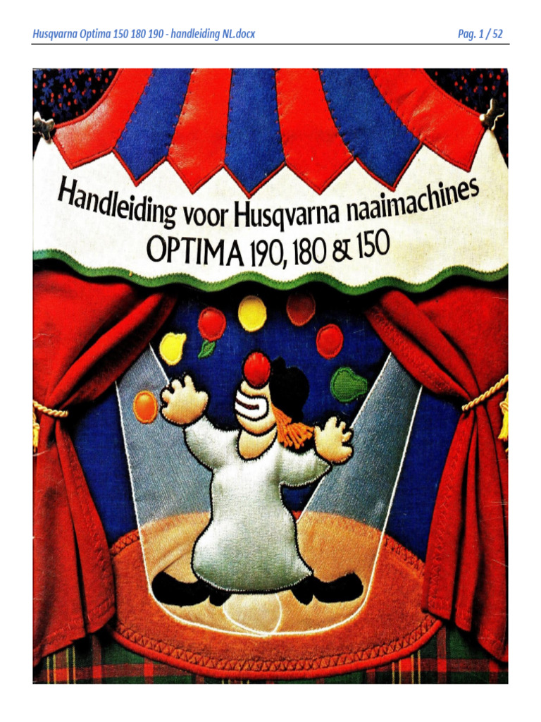 Userguide husqvarna optima 190 pdf