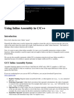 Using Inline Assembly in C