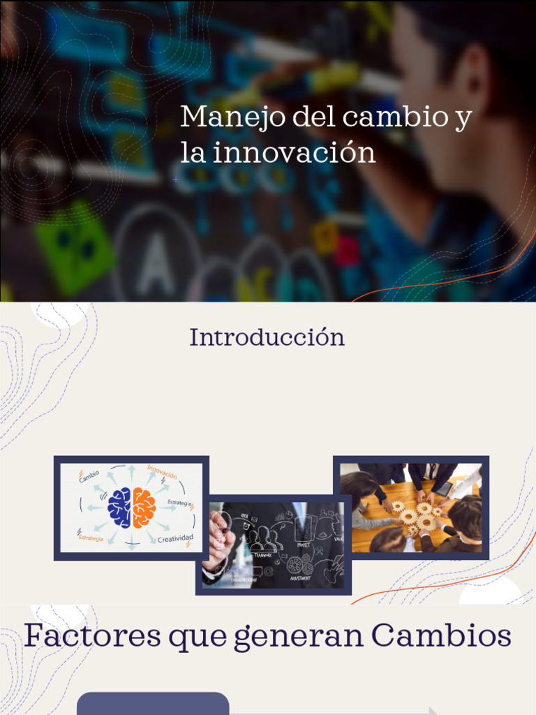 Manejo Del Cambio y La Innovación-Presentacion | PDF | Estrés (biología ...
