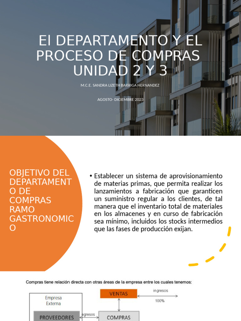 Proceso y Funciones del Departamento de Compras | PDF | Business ...
