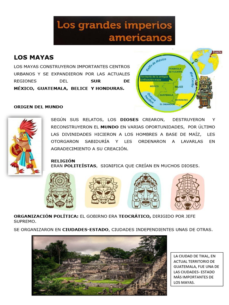 Mayas Aztecas Incas | PDF | Imperio Inca | Civilización maya