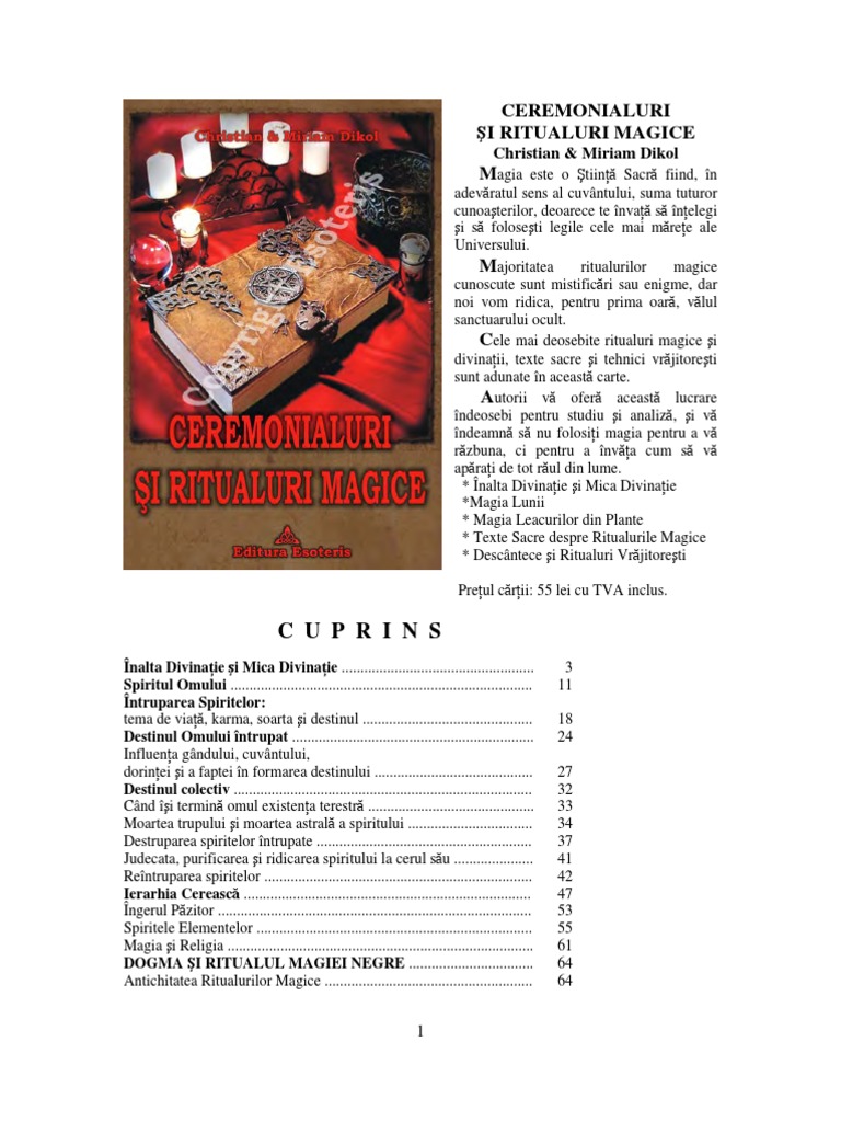 Ceremonialuri Si Ritualuri Magice | PDF