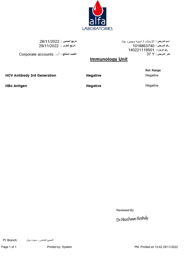 Medical Test Results Summary | PDF | Glycated Hemoglobin | Causes Of Death
