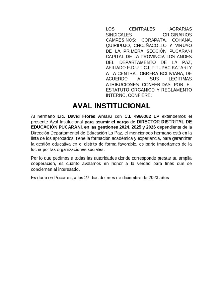 Aval | PDF