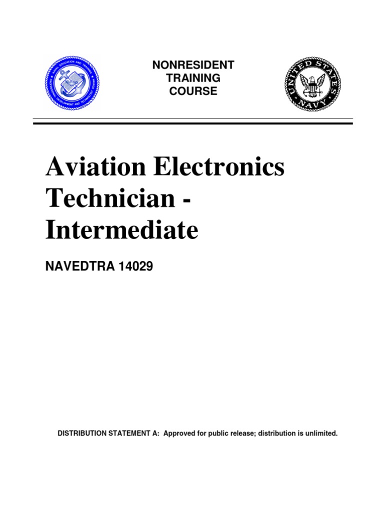 US Navy Course NAVEDTRA 14029 Aviation Electronics Technician