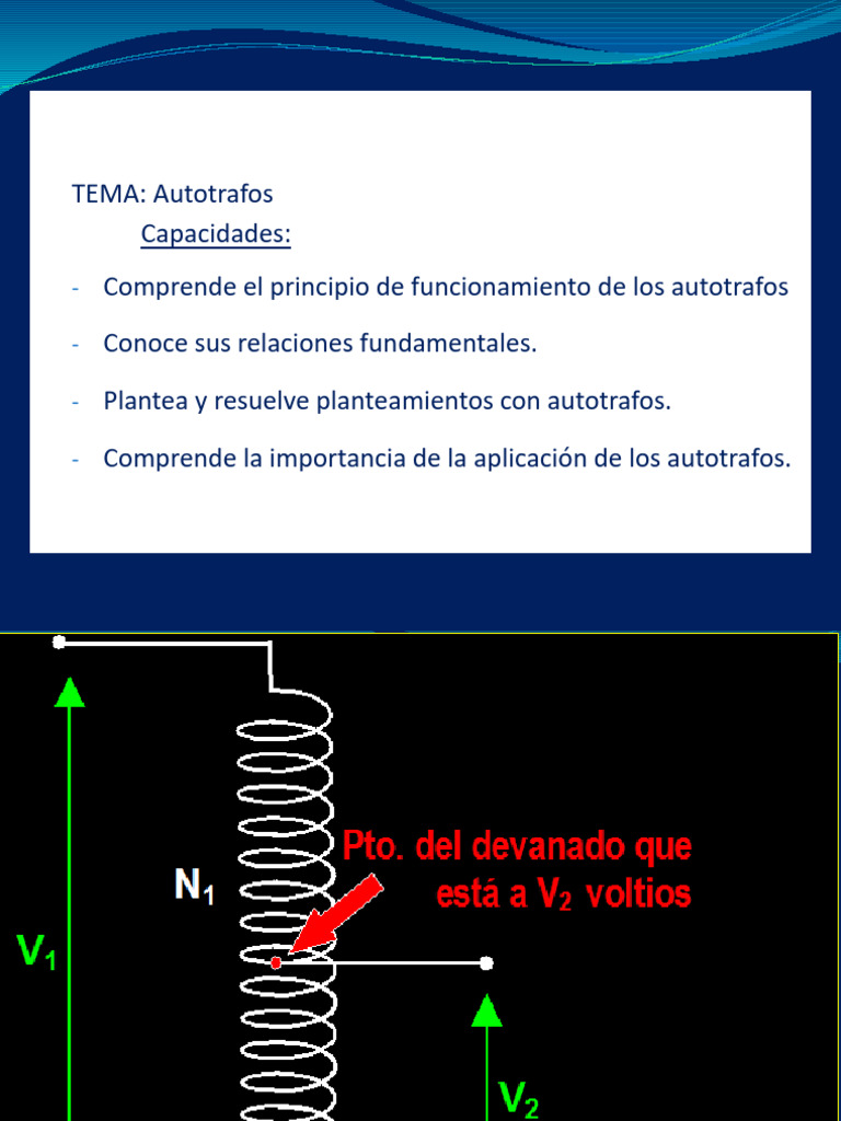 Autotransformadores: Funcionamiento y Aplicaciones | PDF | Inductor ...