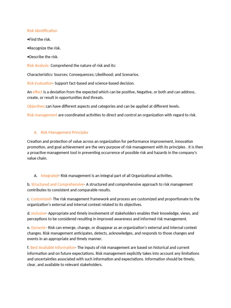 Risk Management Principles and Practices | PDF | Risk | Risk Management