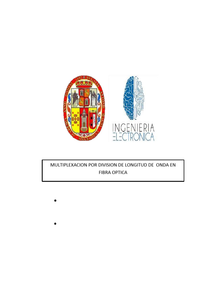 Multiplexión WDM en Fibra Óptica | PDF | Óptica | Multiplexación por ...