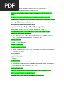 Exam 1Z0-1050-24 Oracle Payroll Cloud 2024 Implementation Professional