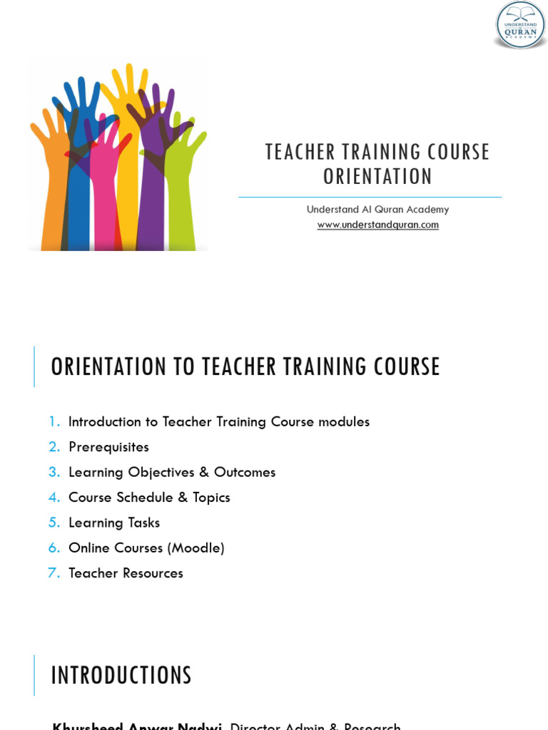 1TTC Orientation Eng | PDF | Learning | Educational Technology