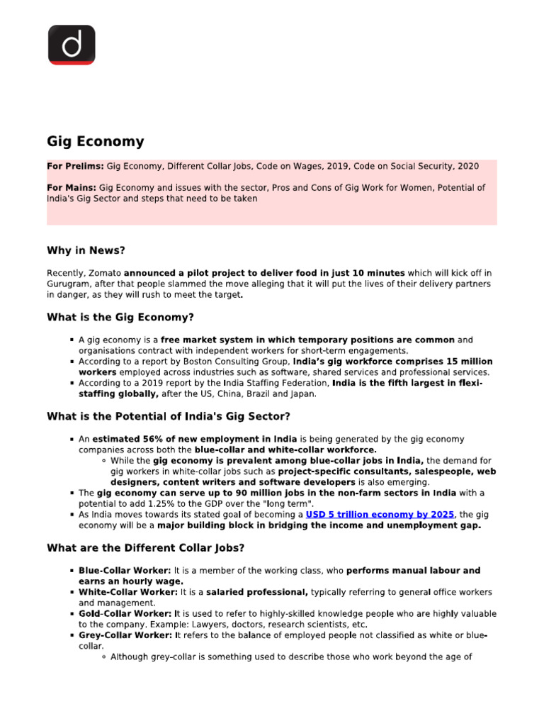 Gig Economy | PDF