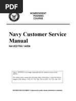 US Navy Course NAVEDTRA 14056 - US Navy Customer Service Manual