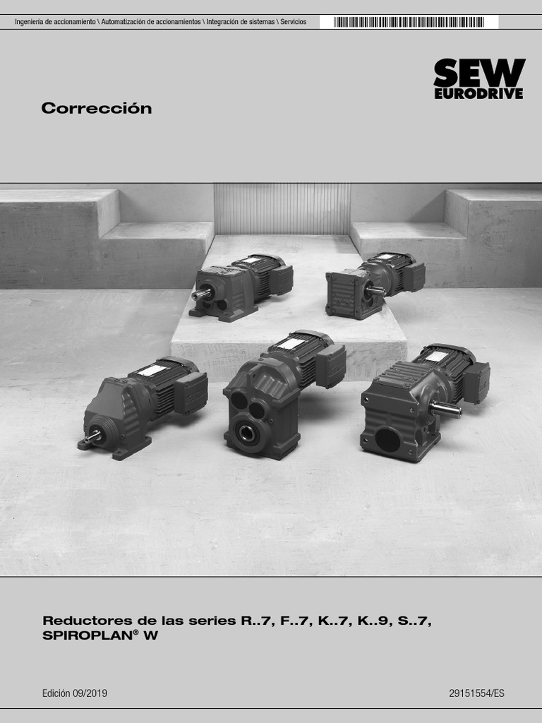 4.3.B Reductores Series Spiroplan W - Correciones | PDF | Lubricante ...