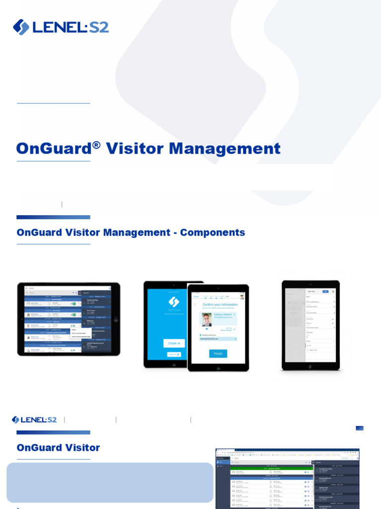 OnGuard Visitor Management | PDF