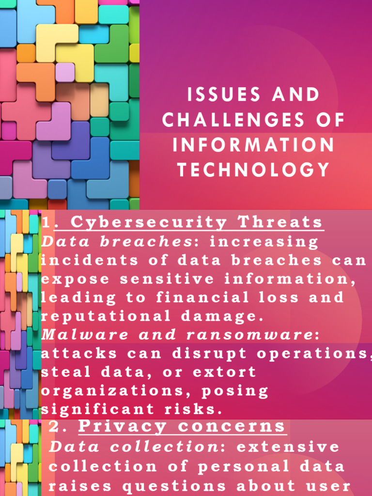 Issues and Challenges of IT | PDF | Social Media | Popular Culture ...
