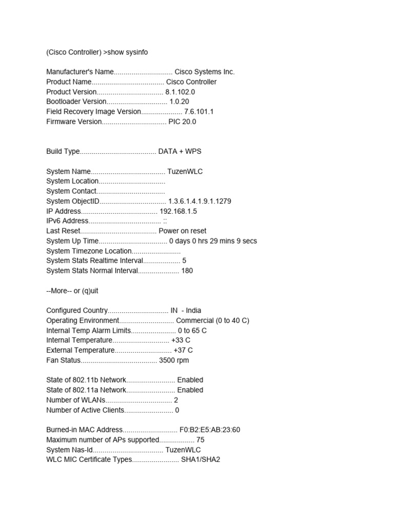 WLC | PDF | Computer Network | Networking Standards