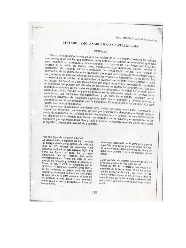 Lectura metabolismo pdf