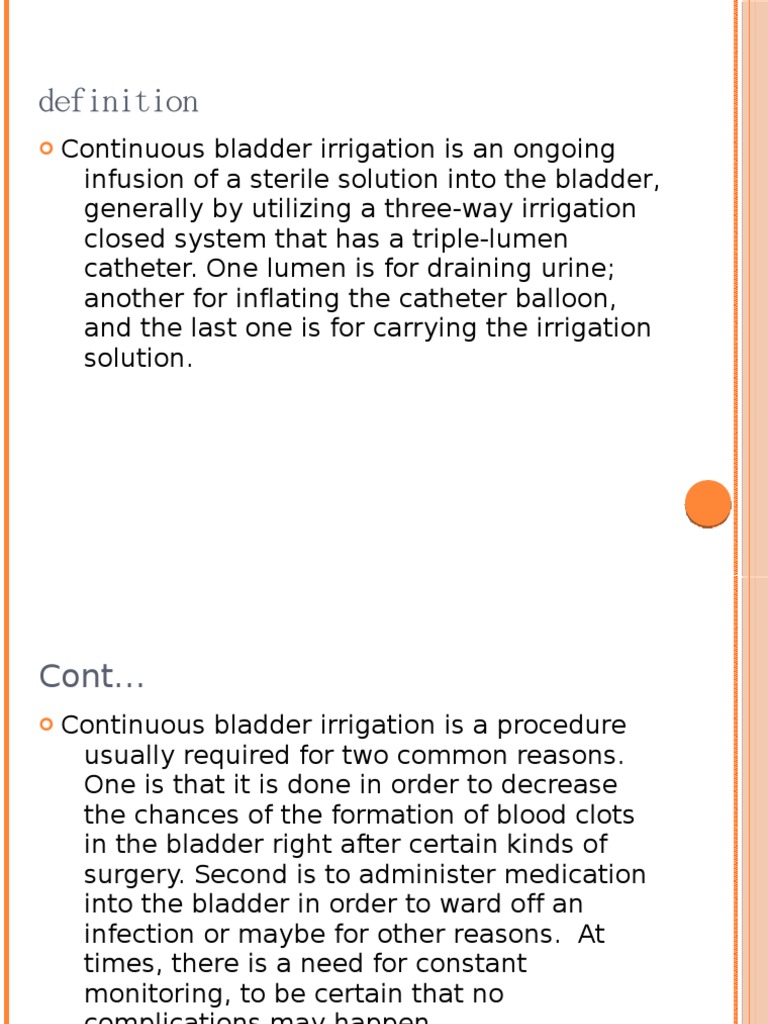 Bladder Irrigation 4 Catheter Intravenous Therapy