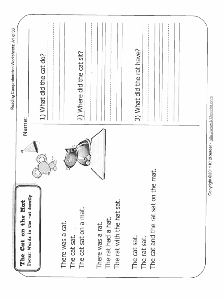 Comprehension silent reading pdf