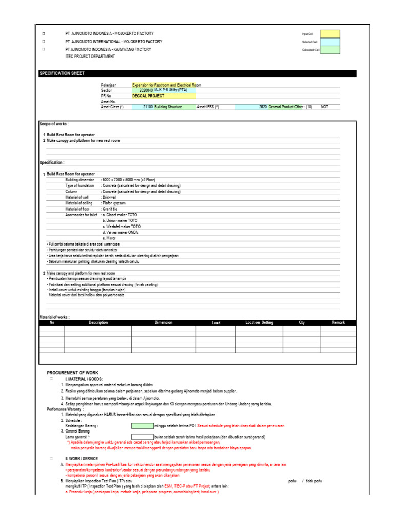 Spec Rest Room | PDF