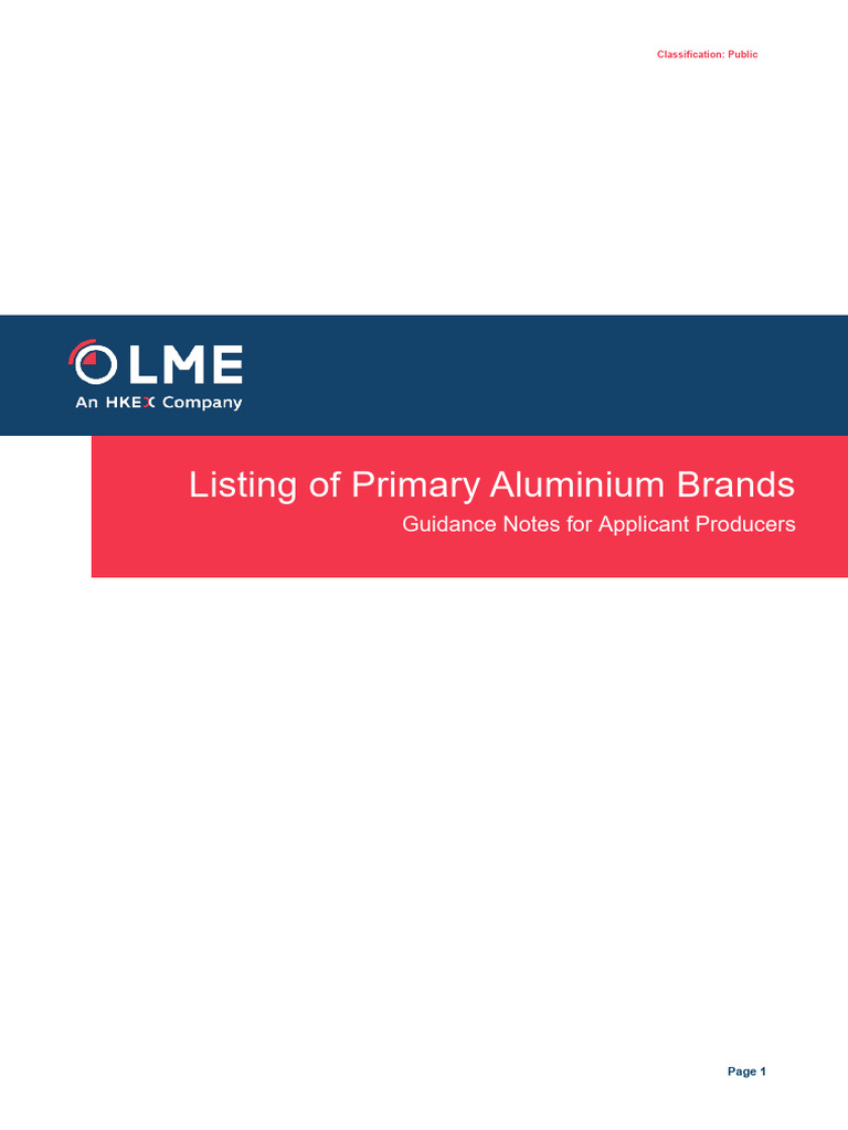 Aluminium Guidance Notes | PDF