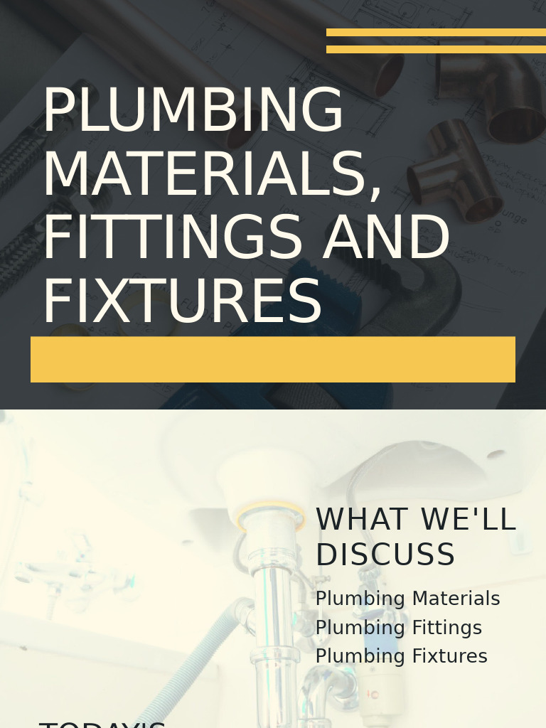 Plumbing Materials and Fittings Guide | PDF | Valve | Sink