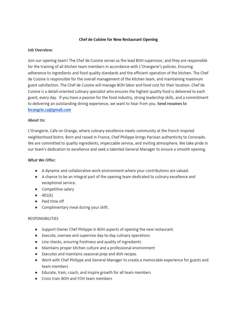660df378b150e3455acdc0c1 - Chef - Sous-Chef & Kitchen Manager | PDF ...