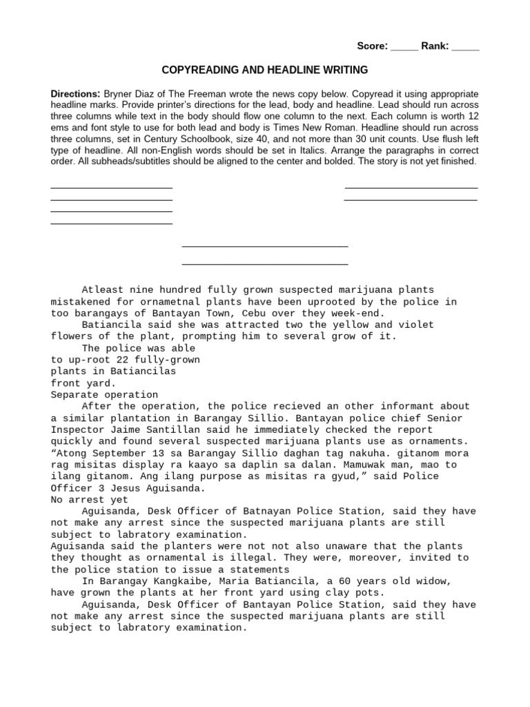 Copyediting for Journalism Students | PDF | Typefaces | Graphic Design