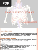 Exame físico tórax