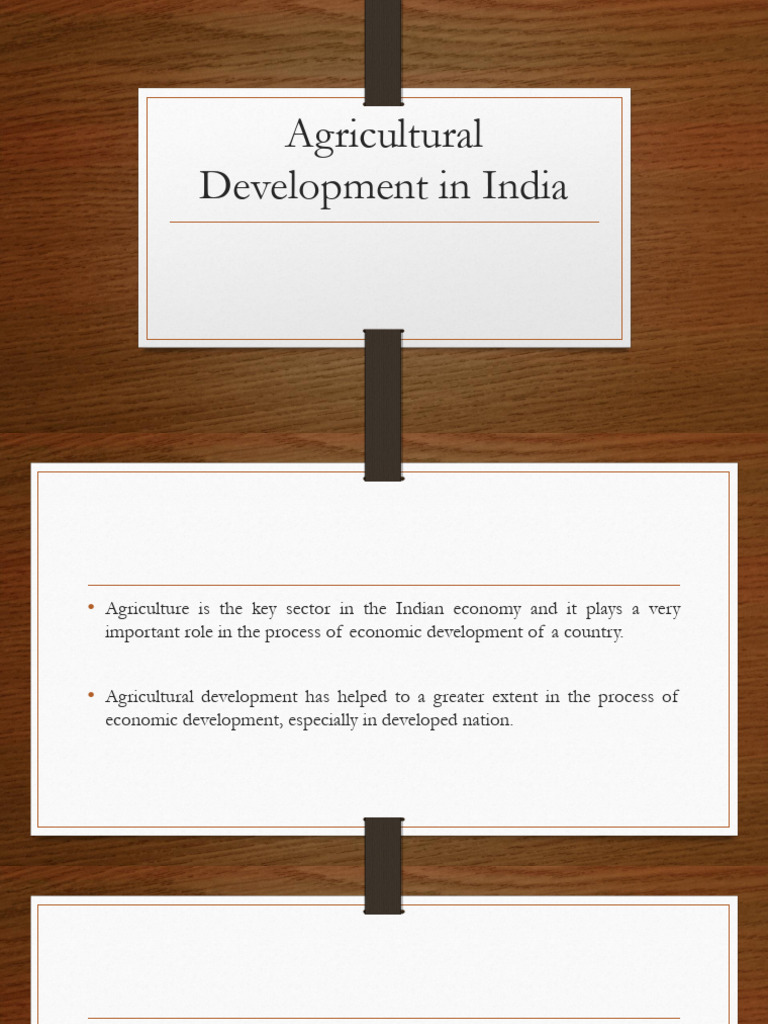 Enhancing Agricultural Development in India | PDF | Agriculture | Green ...