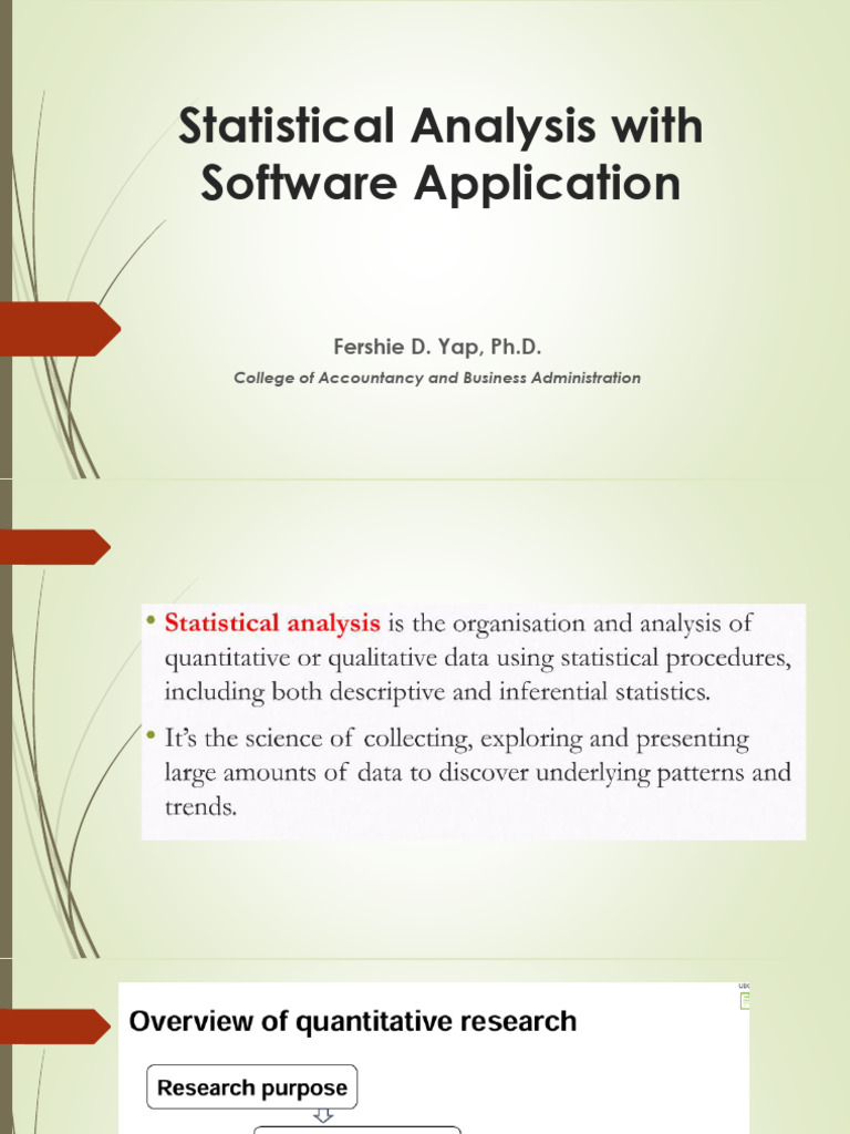 Statistical Analysis Using SPSS Software | PDF | Statistics ...