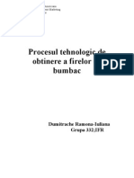 Procese Si Operatii Tehnologice Pentru Obtinerea Firelor de Bumbac