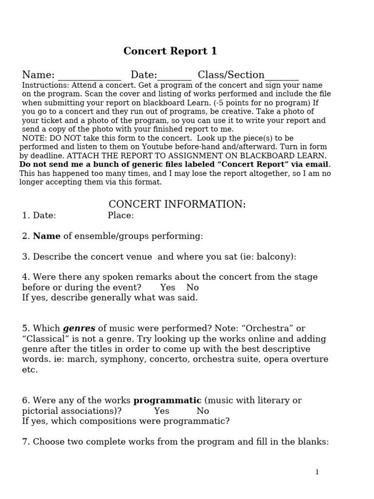 ConcertReport1 2017 | PDF | Musical Compositions | Composers