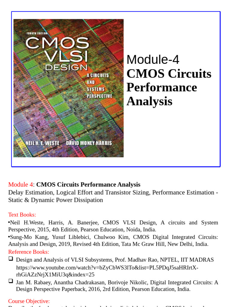 8 Delay Estimation 09-09-2024 | PDF | Cmos | Mosfet