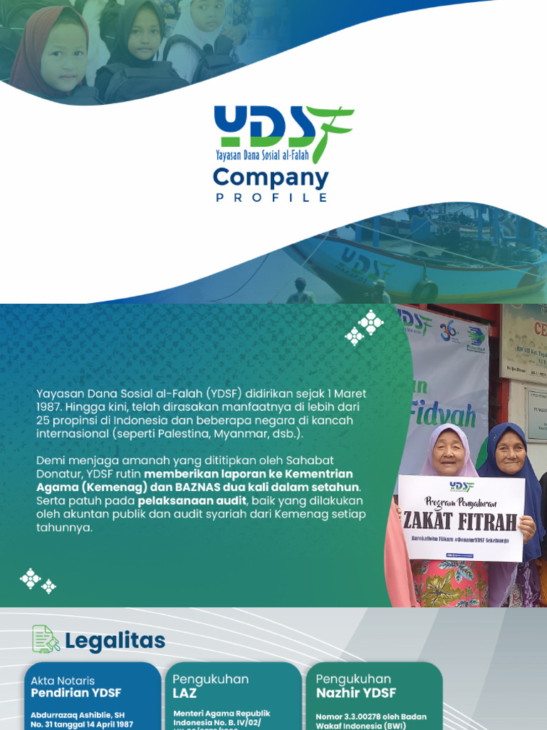 Profil Singkat YDSF | PDF