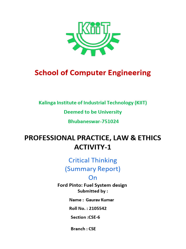 Gaurav Kumar - Critical Summary | PDF | National Highway Traffic Safety ...