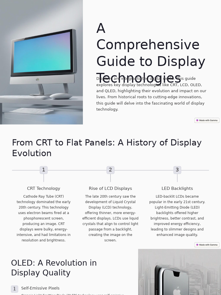 A Comprehensive Guide To Display Technologies | PDF | Backlight ...