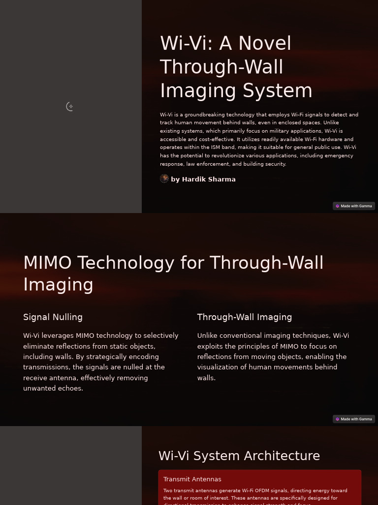 Wi-Vi: Innovative Through-Wall Imaging | PDF | Mimo | Antenna (Radio)