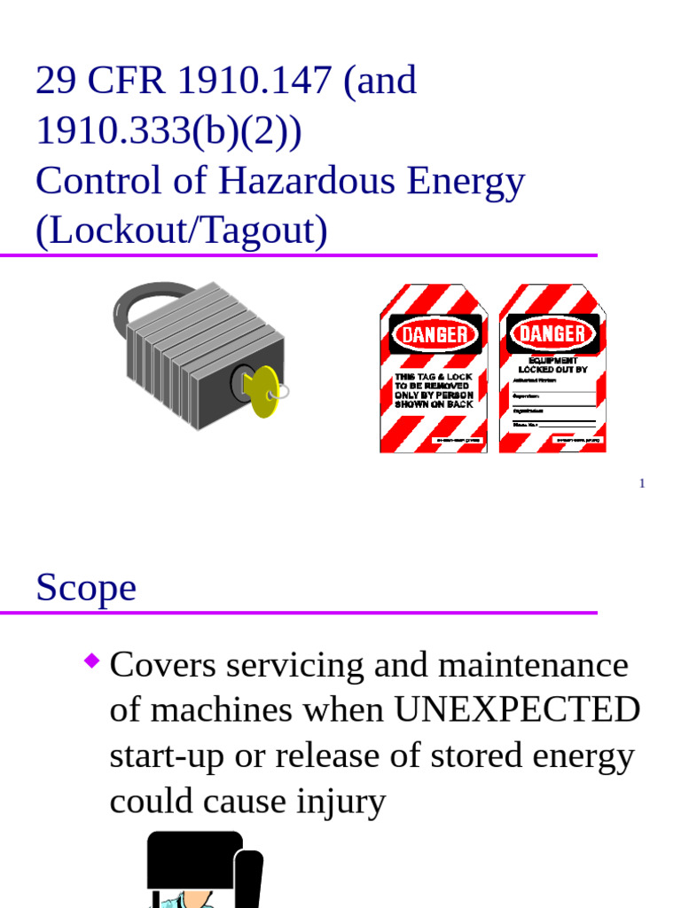 lockout-tagout-presentation | PDF | Safety