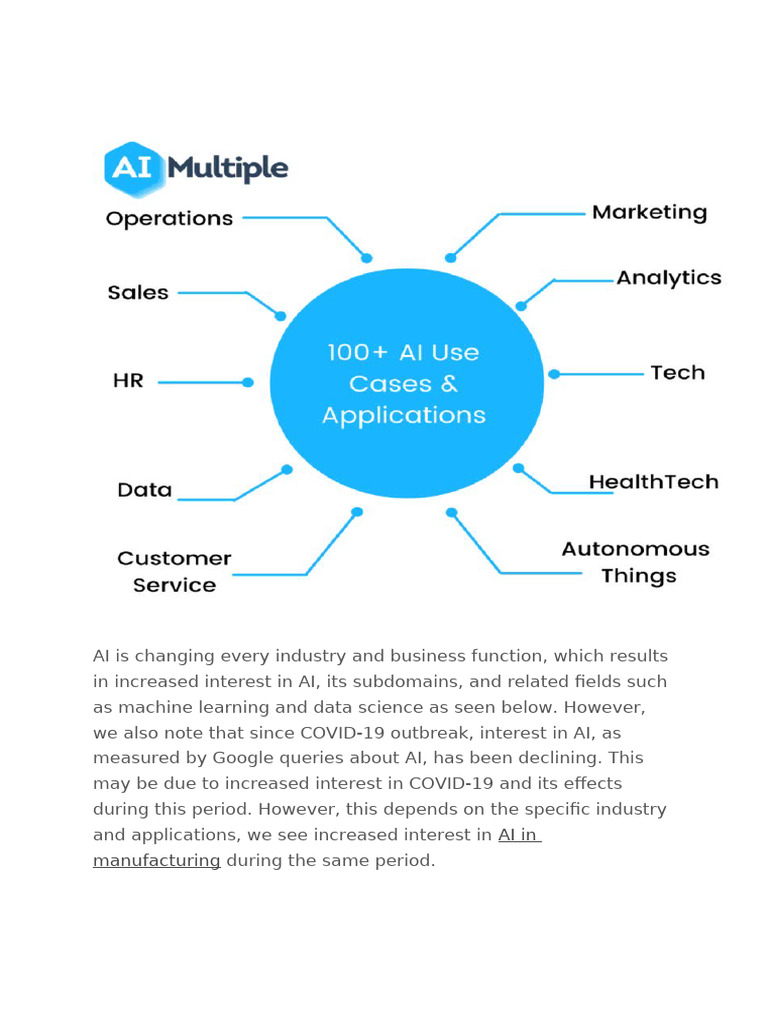 AI Use Cases Across Industries | PDF | Artificial Neural Network ...