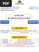 CA Final - AFM - Study Plan - May 25 - Bhavik Chokshi - Final | PDF ...