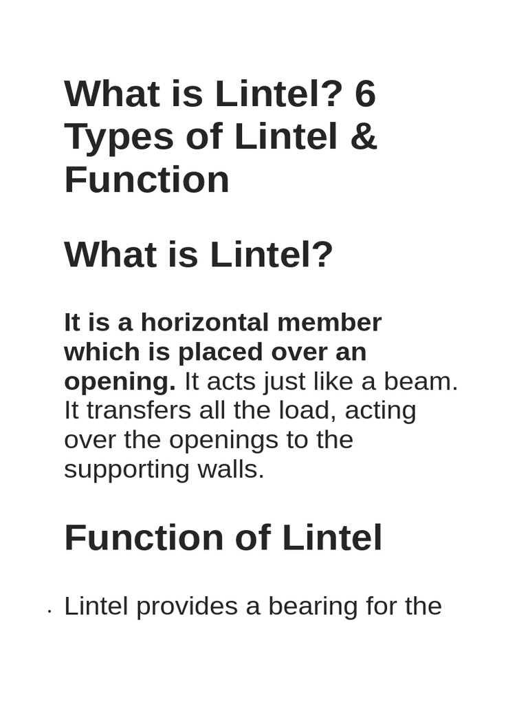 Lintels | PDF | Concrete | Reinforced Concrete