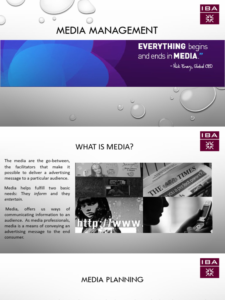 Media Management and Planning Insights | PDF | Brand | Advertising