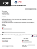 Account Closure Form For Savings Current and Investment Account | PDF ...
