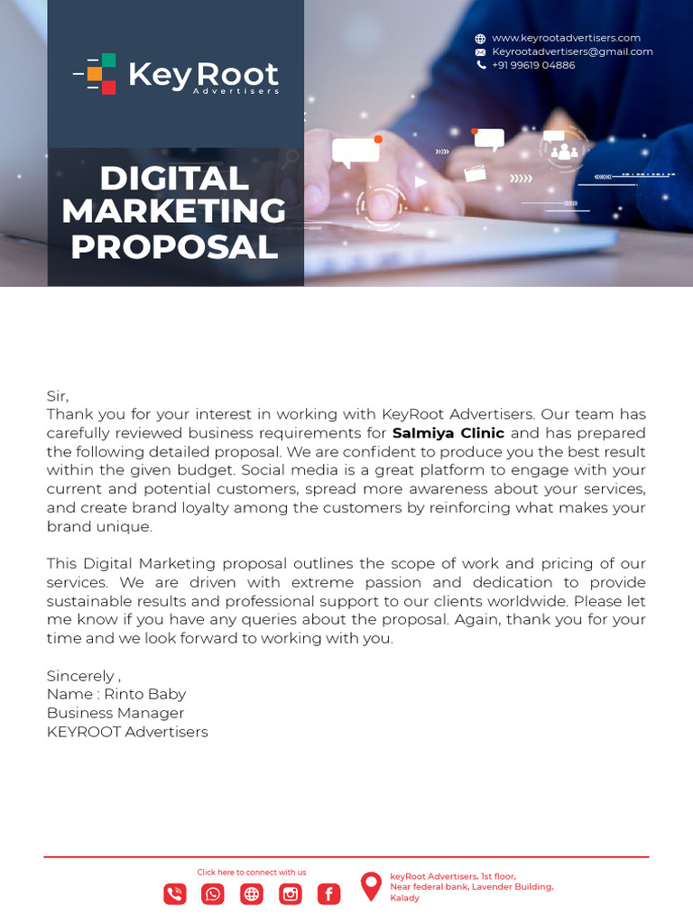 Digital Marketing Proposal for Salmiya Clinic | PDF | Advertising ...