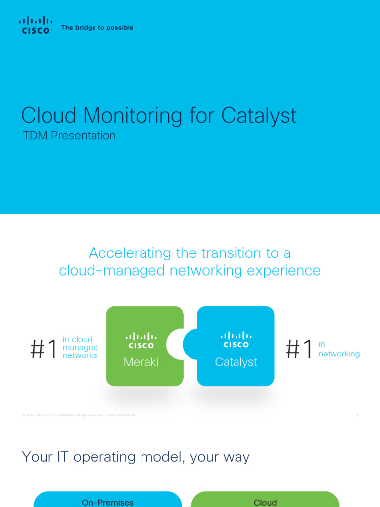 Cloud Monitoring for Cisco Catalyst | PDF | Computer Network | Cloud ...