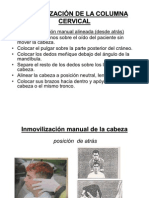 Inmovilicacion de La Columna Cervical